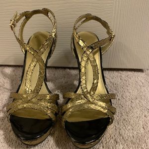Black & Gold heels